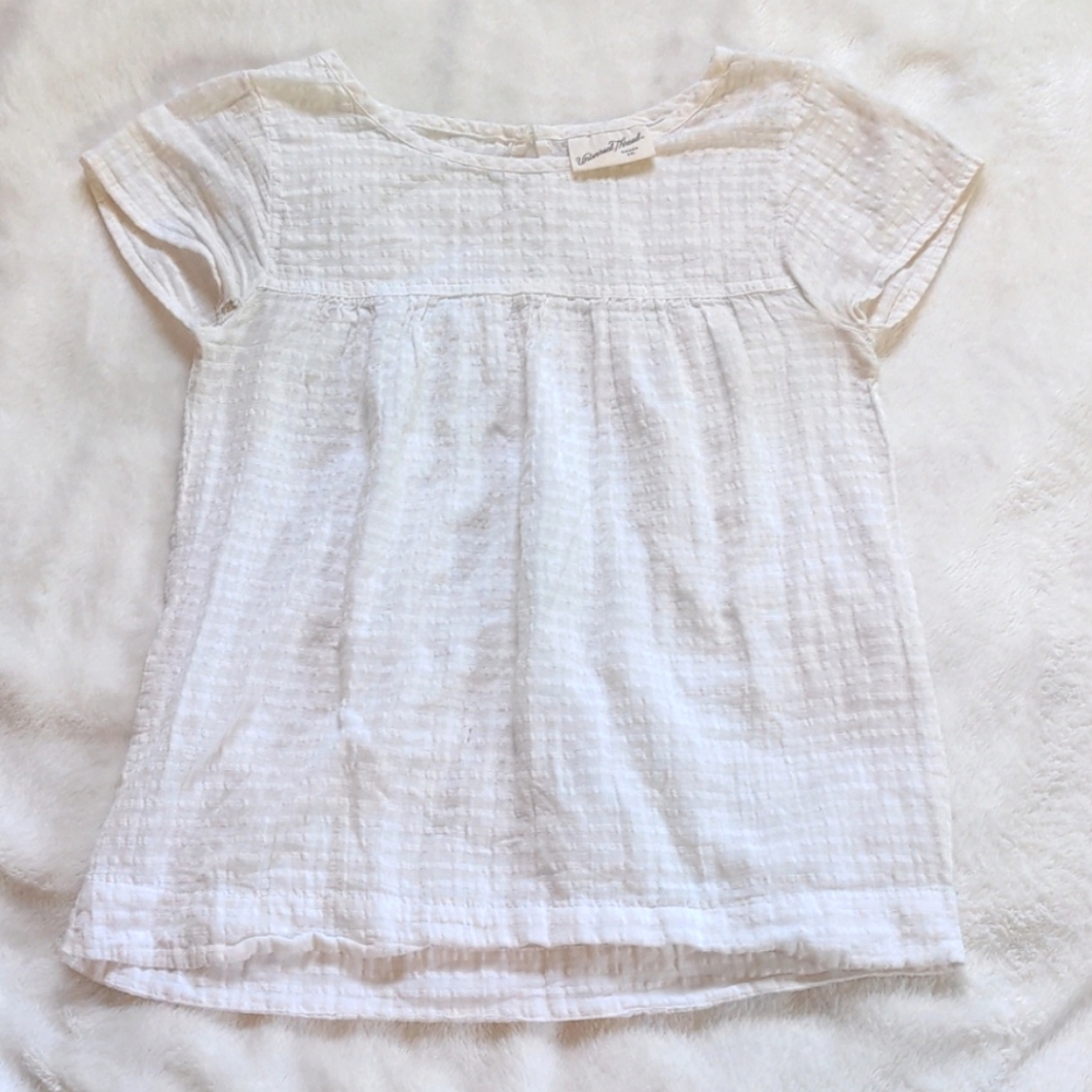 Universal Thread White Plaid Blouse
